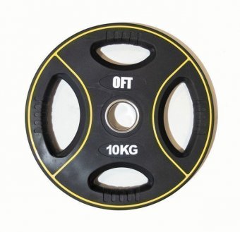 Диск для штанги олимпийский полиуретановый 10 кг, арт. FT-DPU-10