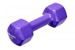 Гантель обрезиненная, фиолетовая 4 кг SF 0537