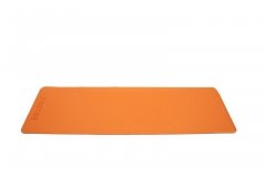 Коврики для йоги 183*61*0,6 TPE двухслойный оранжевый/серый SF 0403