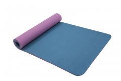 Коврики для йоги 183*61*0,6 TPE двухслойный фиолетовый/голубой SF 0402