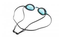 Очки для плавания серия "Спорт" черные цвет линзы - голубой SF 0395