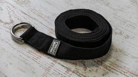 Ремешок для йоги 304 см, черный, арт. FT-YSTP-BLACK