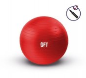 Гимнастический мяч 65 см красный с насосом, арт. FT-GBR-65RD