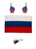 Набор фаната (флаг 90х135, две надувные руки и дудка), арт. FAN-SET