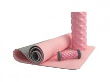 Коврик для йоги 6 мм TPE розовый, арт. IRBL17107-P