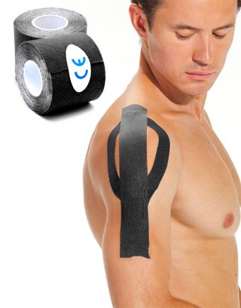 Кинезио лента 5 м*5 см, черная (Physio Tape, black)