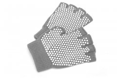 Перчатки противоскользящие для занятий йогой, серый SF 0207